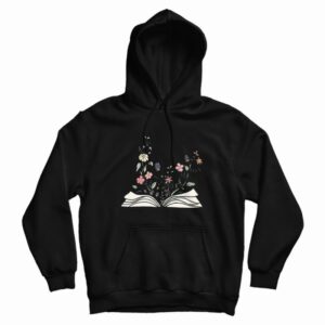 Flowers Growing From Book Best Hoodie 3
