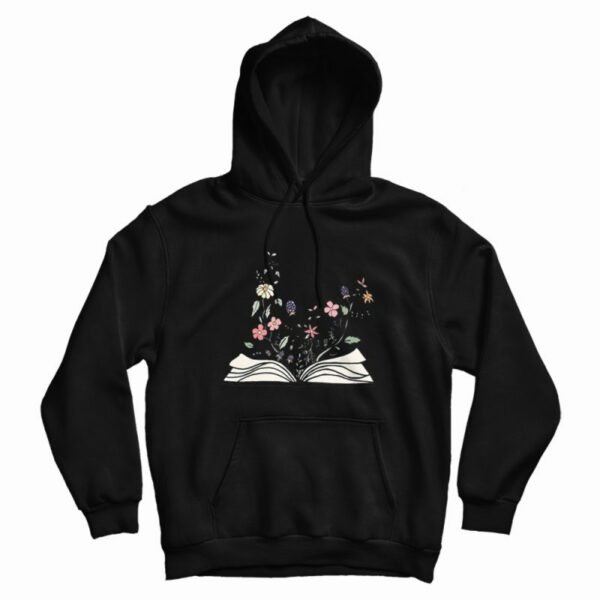 Flowers Growing From Book Best Hoodie