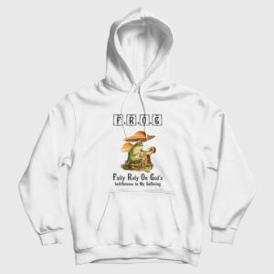 Frog Fully Rely On God’s Indifference To My Suffering Vintage Hoodie