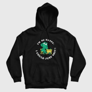 Frog I’m So Happy I Could Just Shit Hoodie