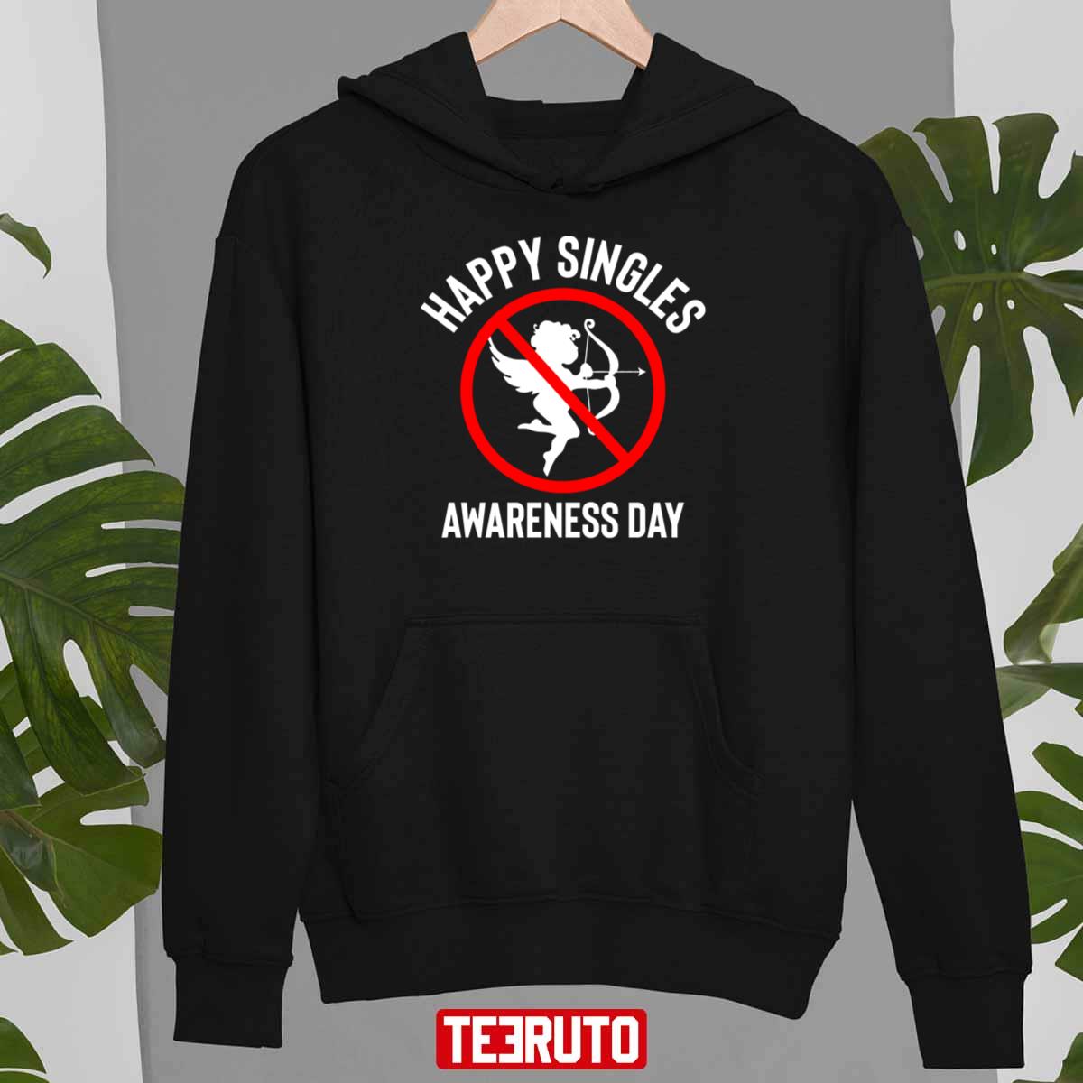 Funny Happy Singles Awareness Day Anti Valentine's Cupid Unisex T-Shirt Funny Happy Singles Awareness Day Anti Valentine's Cupid Unisex T-Shirt