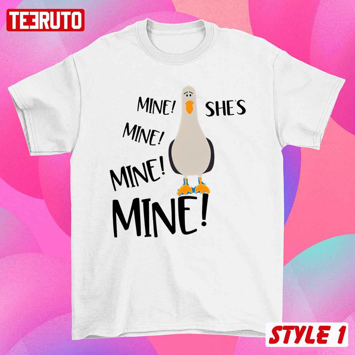 Funny Nemo Mine Bird He Is Mine She Is Mine Honeymoon Matching T-Shirt Funny Nemo Mine Bird He Is Mine She Is Mine Honeymoon Matching T-Shirt