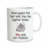 Funny Pigeon Mug Gift For Her Or Him Valentines Day