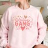 Galentines Gang Pink Typography Unisex Sweatshirt