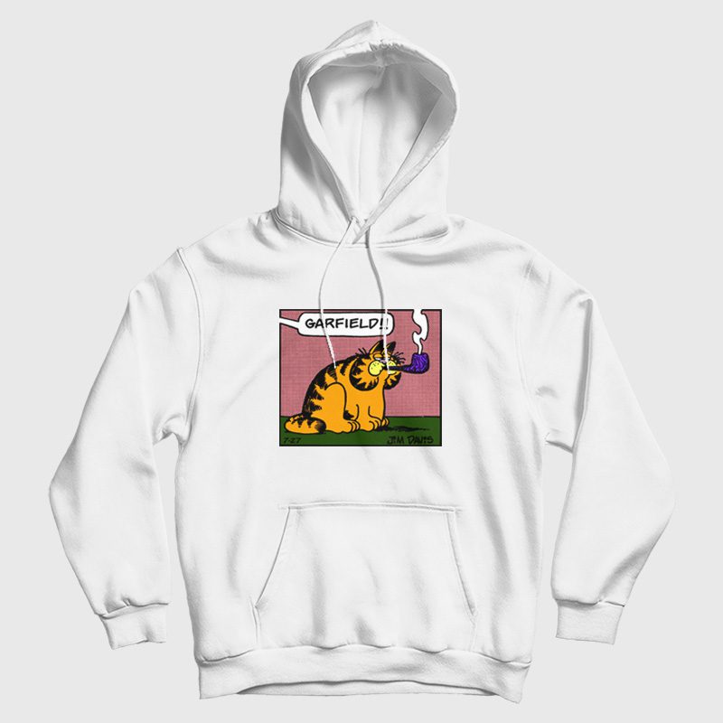 Garfield Smoking Pipe Hoodie Garfield Smoking Pipe Hoodie