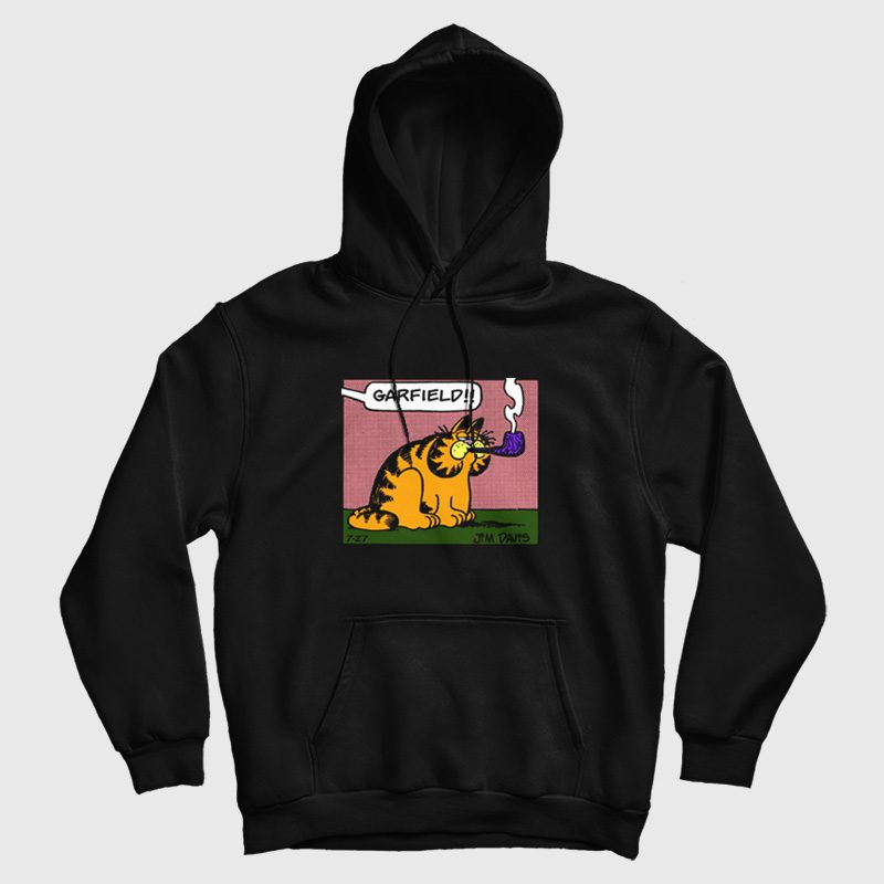 Garfield Smoking Pipe Hoodie Garfield Smoking Pipe Hoodie