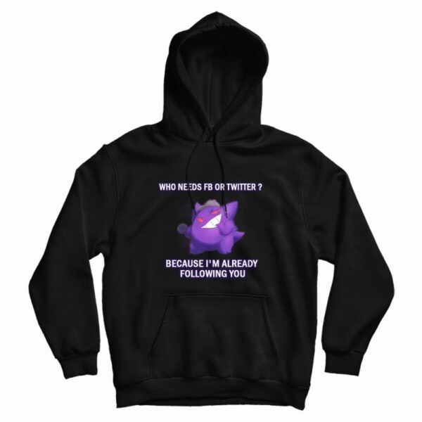 Gengar Pokemon Meme Hoodie