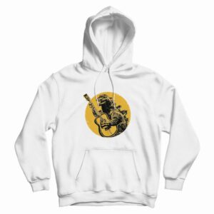 Godzilla Playing Guitar Cool Hoodie