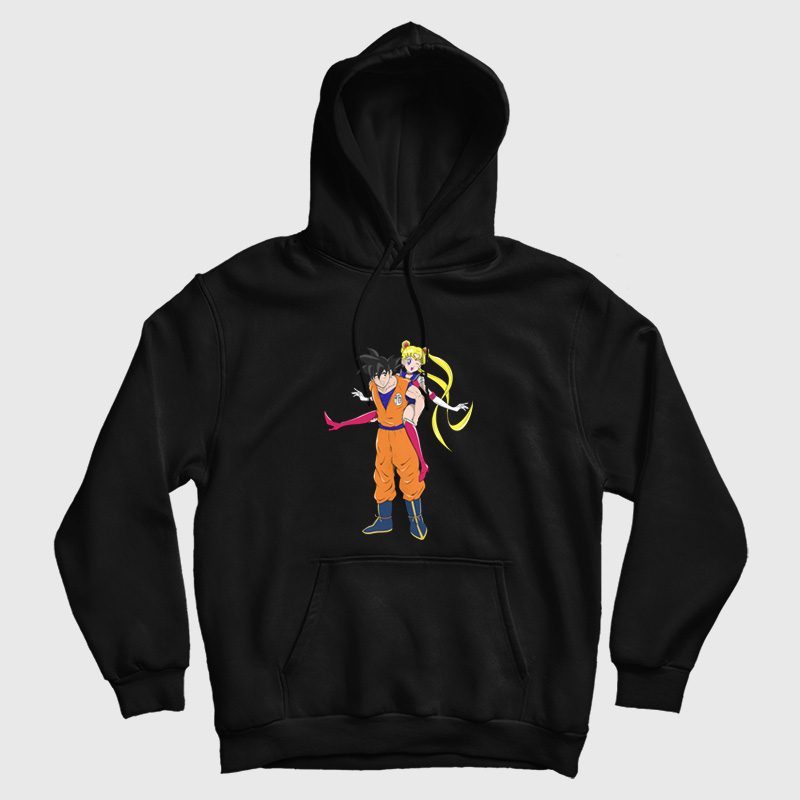 Goku x Usagi Sailor Moon Hoodie Goku x Usagi Sailor Moon Hoodie