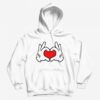 Hands Heart Mickey Mouse Love Hoodie