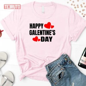 Happy Galentine’s Day Cute Galentine Hearts Unisex Sweatshirt