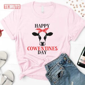 Happy Valentines Day Cow Funny Animal Lover Unisex Sweatshirt Unisex T-Shirt