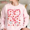 Heart Stethoscope Cute Love Nursing Valentines Day Unisex Sweatshirt