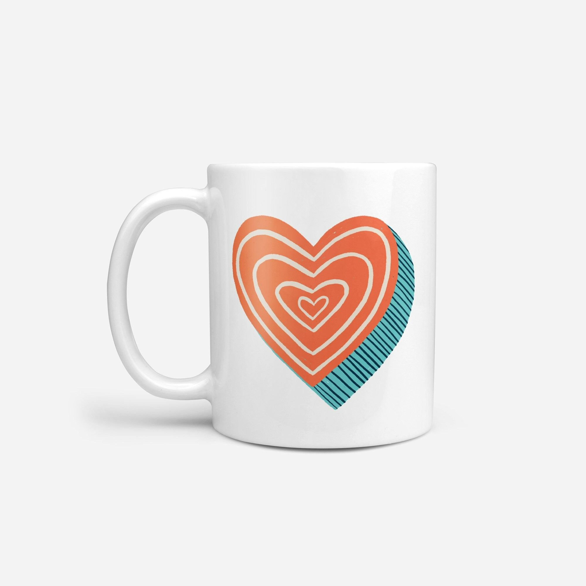 Heart Valentines Gift Coffee Lovers Mug Heart Valentines Gift Coffee Lovers Mug