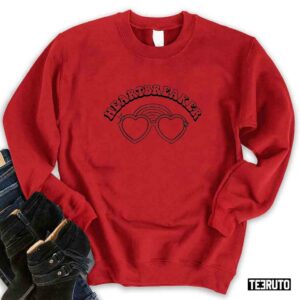 Heartbreaker Heart Glasses Valentines Day Retro Boho Unisex Sweatshirt Unisex T-Shirt