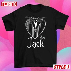 Her Jack His Sally Skelington Couple Matching Valentine Sweatshirt