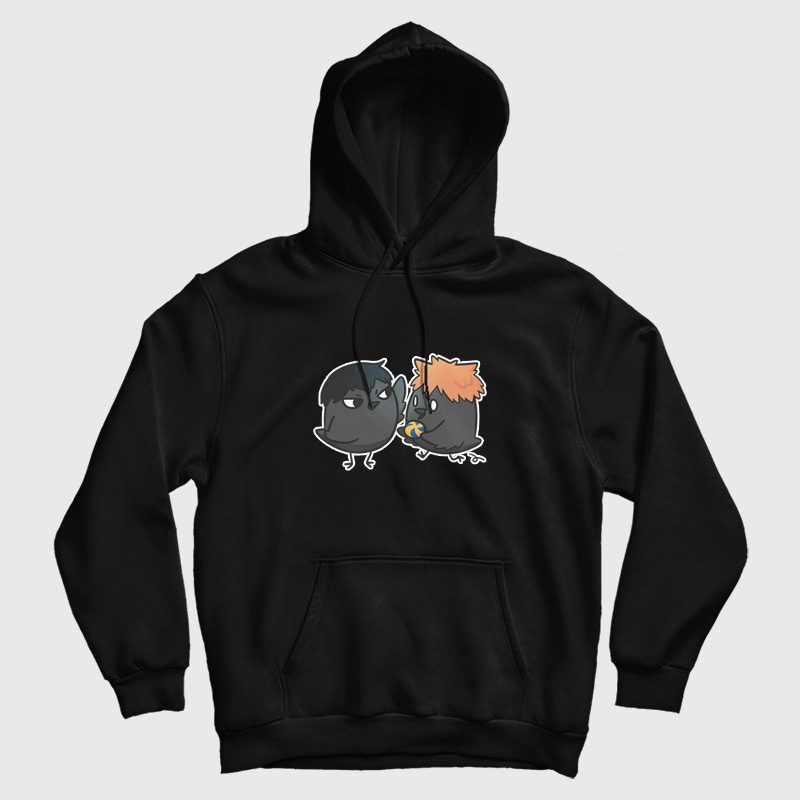 Hinata and Kageyama Crow Anime Haikyuu Hoodie Hinata and Kageyama Crow Anime Haikyuu Hoodie