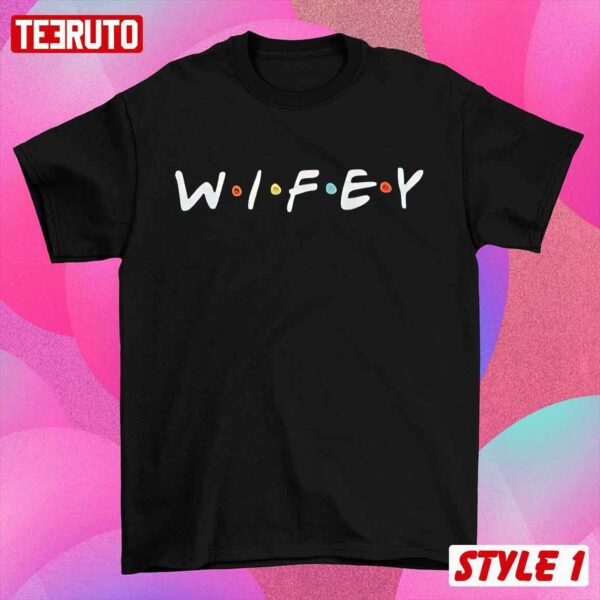Hubby And Wife Couple Matching Valentine F.R.I.E.N.D.S Font Style Sweatshirt