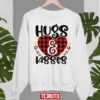 Hug And Kisses Heart Buffalo Pattern Unisex Sweatshirt