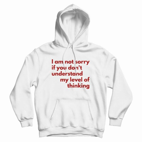 I Am Not Sorry If You Don’t Understand My Level Of Thinking Hoodie