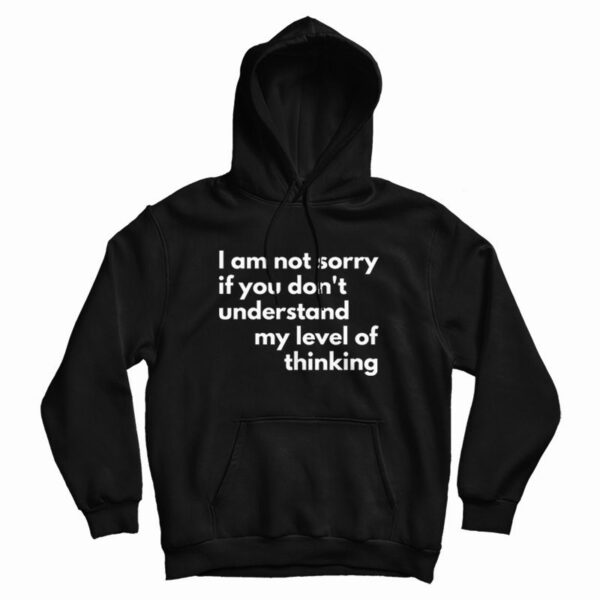 I Am Not Sorry If You Don’t Understand My Level Of Thinking Hoodie