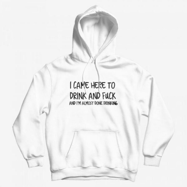 I Came Here To Drink And Fuck Hoodie