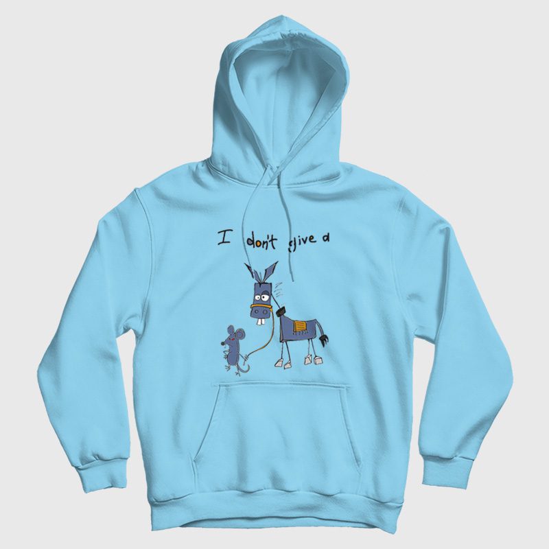 I Don't Give A Rats Ass Mouse Donkey Hoodie I Don't Give A Rats Ass Mouse Donkey Hoodie