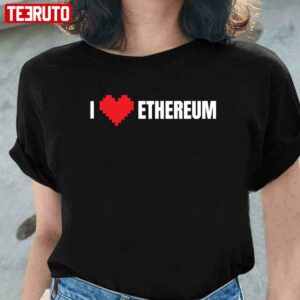 I Heart Love Ethereum Crypto Unisex T-Shirt