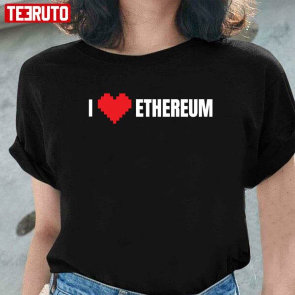 I Heart Love Ethereum Crypto Unisex T-Shirt
