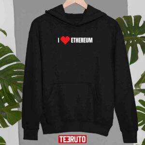 I Heart Love Ethereum Crypto Unisex T Shirt 3