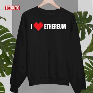 I Heart Love Ethereum Crypto Unisex T Shirt 4