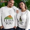 I Lava You Cartoon Cute Couple Matching Valentine Sweatshirt