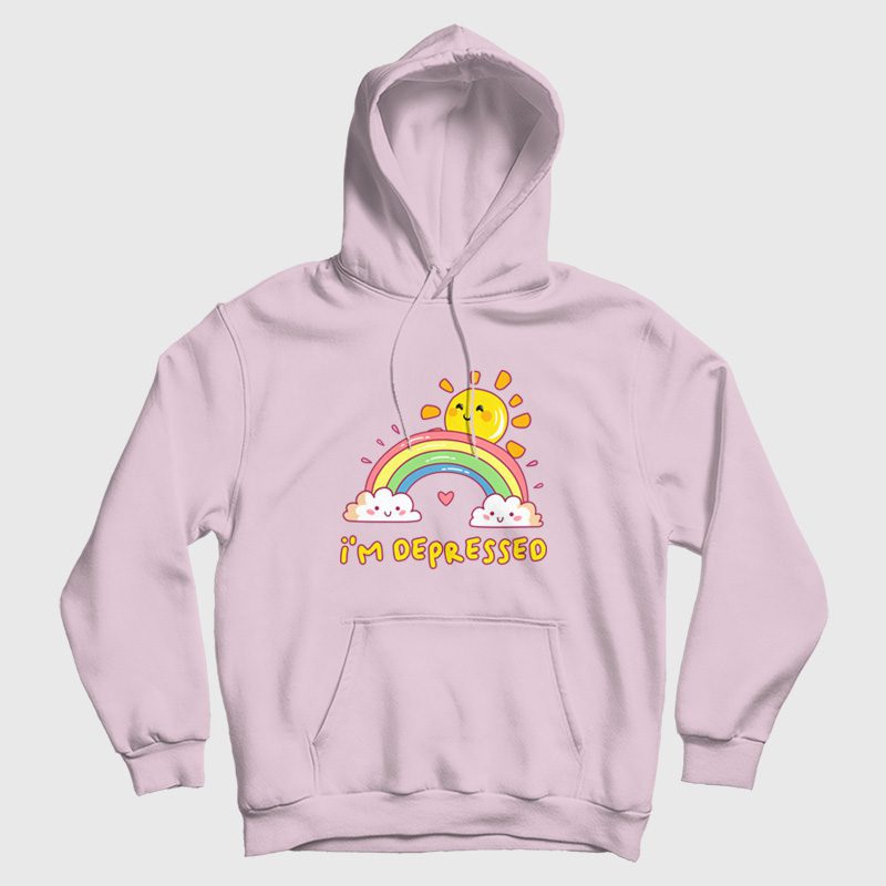 I'm Depressed Funny Hoodie I'm Depressed Funny Hoodie