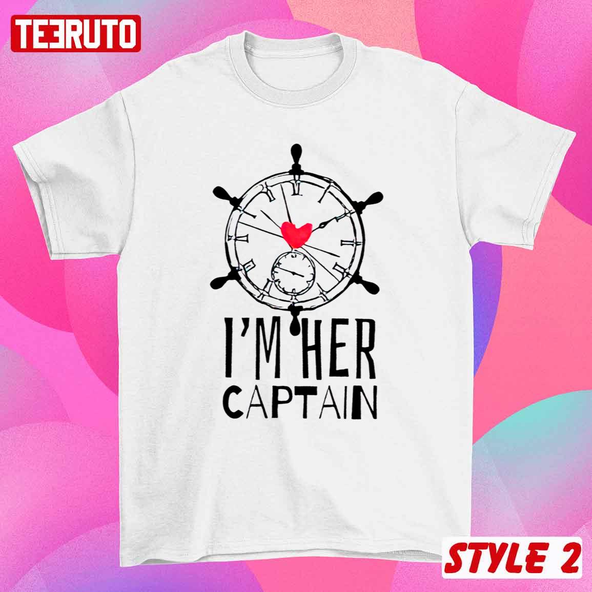 I'm Her Captain His Anchor Husband And Wife Couple Matching Valentine T-Shirt I'm Her Captain His Anchor Husband And Wife Couple Matching Valentine T-Shirt