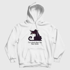 I’m Nicer Than My Face Looks Halloween Hoodie