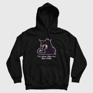 I’m Nicer Than My Face Looks Halloween Hoodie