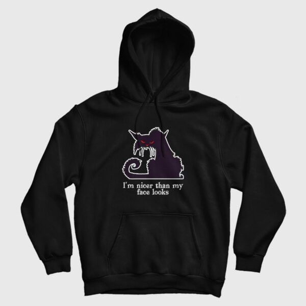 I’m Nicer Than My Face Looks Halloween Hoodie