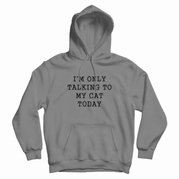 I’m Only Talking To My Cat Today Hoodie