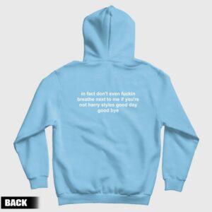 In Fact Don’t Even Fuckin Breathe Next To Me If You’re Not Harry Good Day Good Bye Hoodie