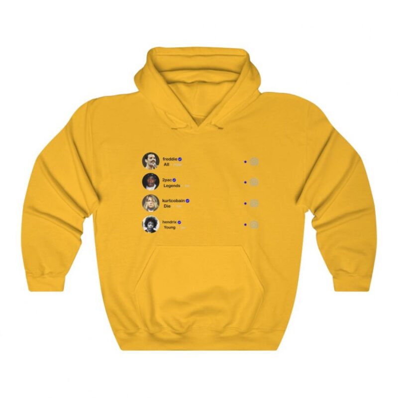 Instagram All Legends Die Young Hoodie Instagram All Legends Die Young Hoodie