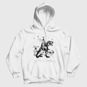 Jesus Riding Dinosaur Ufo Bigfoot Funny Offensive Hoodie