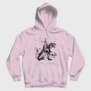 Jesus Riding Dinosaur Ufo Bigfoot Funny Offensive Hoodie