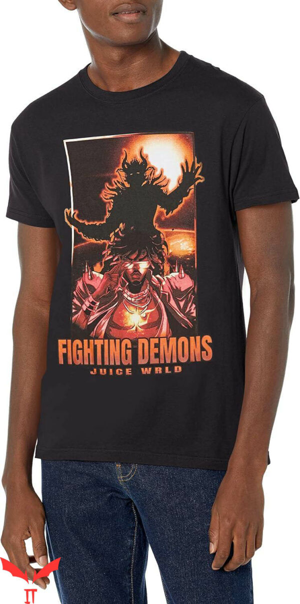 Juice Wrld Tribute T-Shirt Fighting Demons Tee