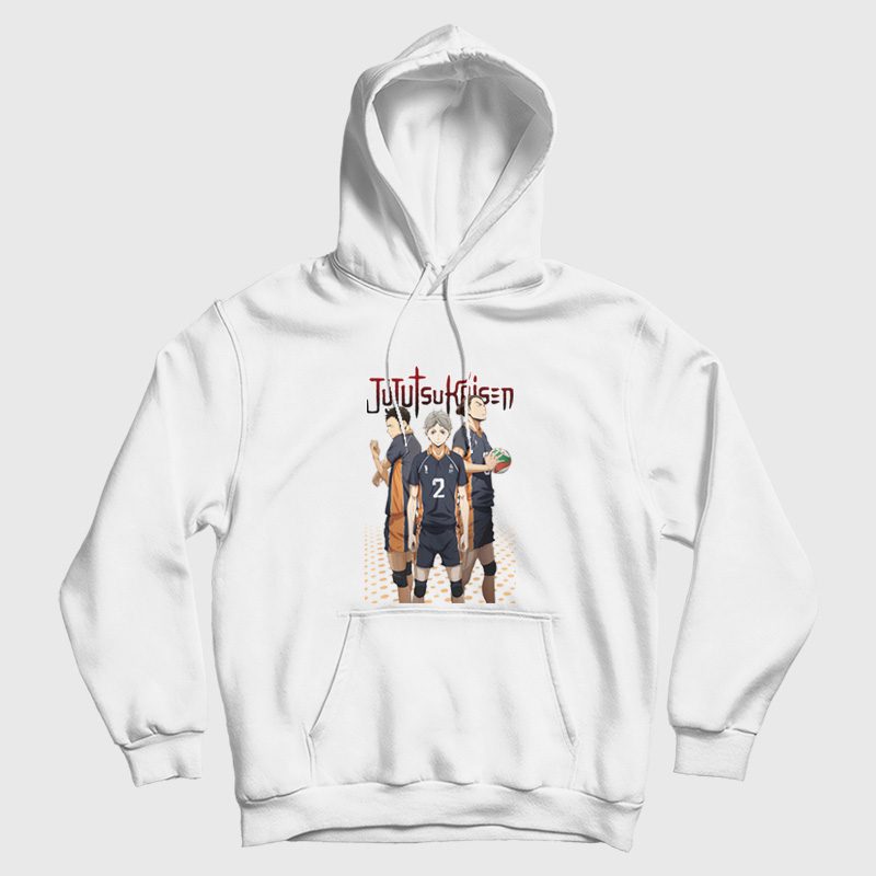 Jujutsu Kaisen Haikyuu Hoodie Jujutsu Kaisen Haikyuu Hoodie