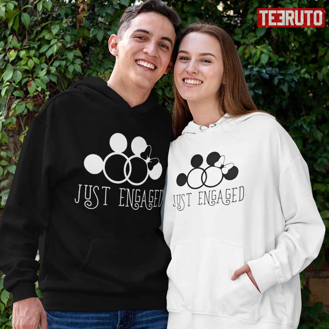 Just Engaged Mickey And Minnie Mouse Disney Couple Matching Hoodie Just Engaged Mickey And Minnie Mouse Disney Couple Matching Hoodie