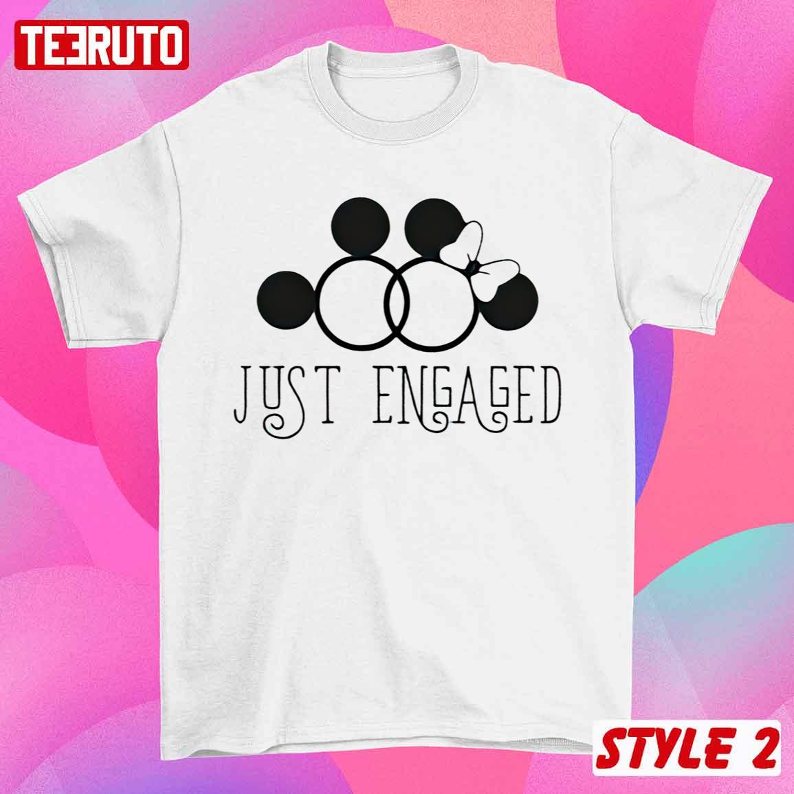 Just Engaged Mickey And Minnie Mouse Disney Couple Matching Hoodie Just Engaged Mickey And Minnie Mouse Disney Couple Matching Hoodie