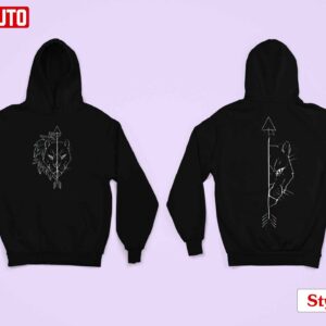 Lion Arrow Art Couple Matching Valentine Hoodie Sweatshirt 3