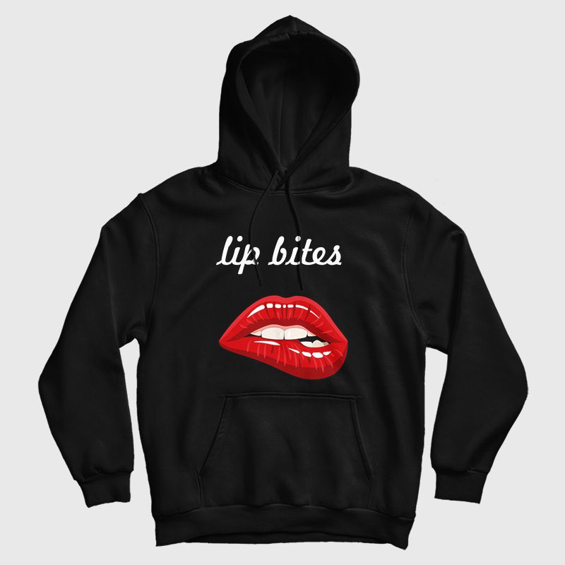 Lip Bites Bite Lips Hoodie Lip Bites Bite Lips Hoodie