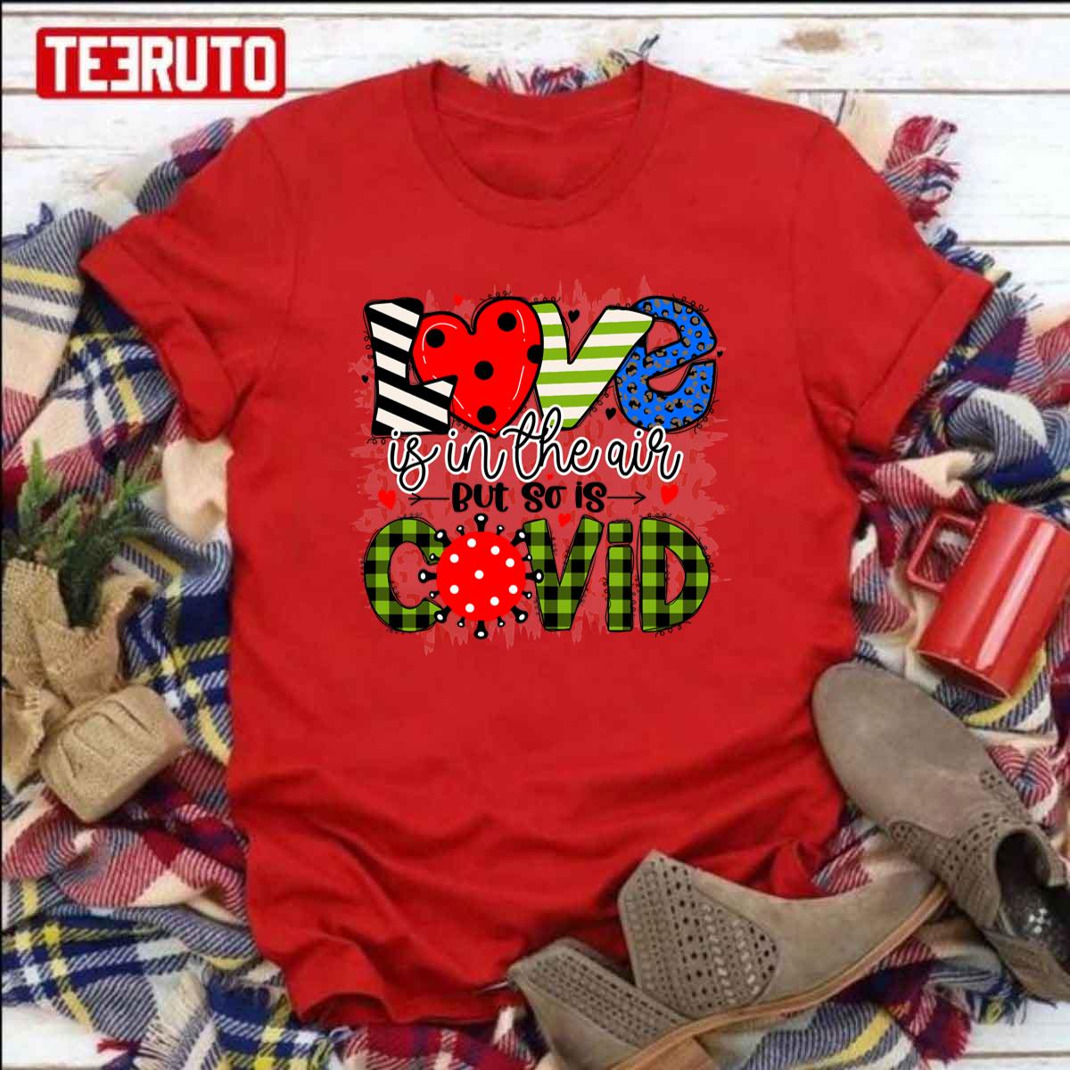 Love Is In The Air But So Is Covid Valentines Day Coronavirus Unisex Sweatshirt Love Is In The Air But So Is Covid Valentines Day Coronavirus Unisex Sweatshirt