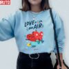 Love Is In The Air Valentine’s Day Couple Unisex Sweatshirt